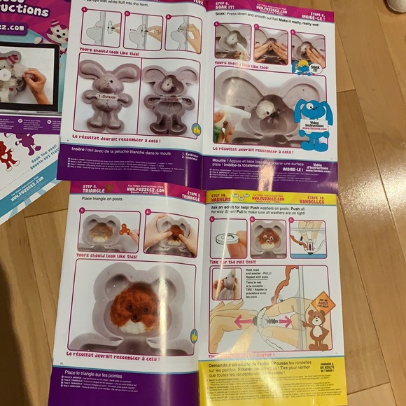 Fuzzeez - 4 pack of Bear, Dog/Bunny + Cat - Easy to Make - Picture 16 of 17